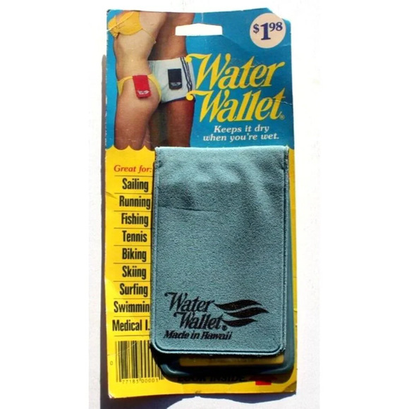 Vintage 1980s - 1990s Waterproof Water Wallet Keep Thing Dry NOS - Picture 1 of 2